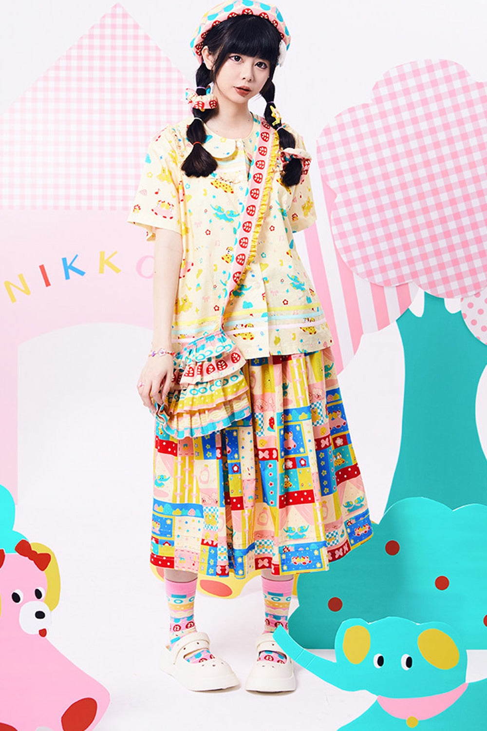 Colorful Printed Showa Skirt