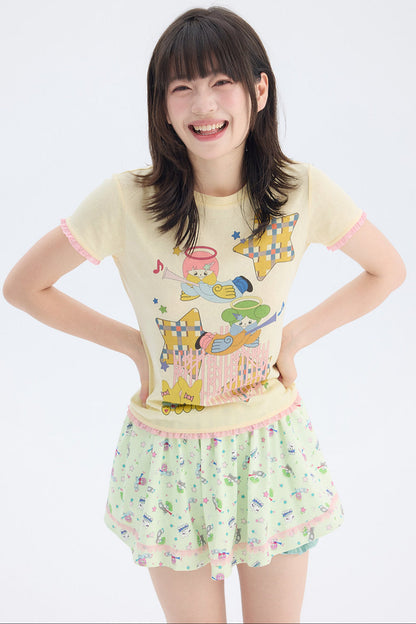 Tee-shirt avec illustration d’ange étoilé