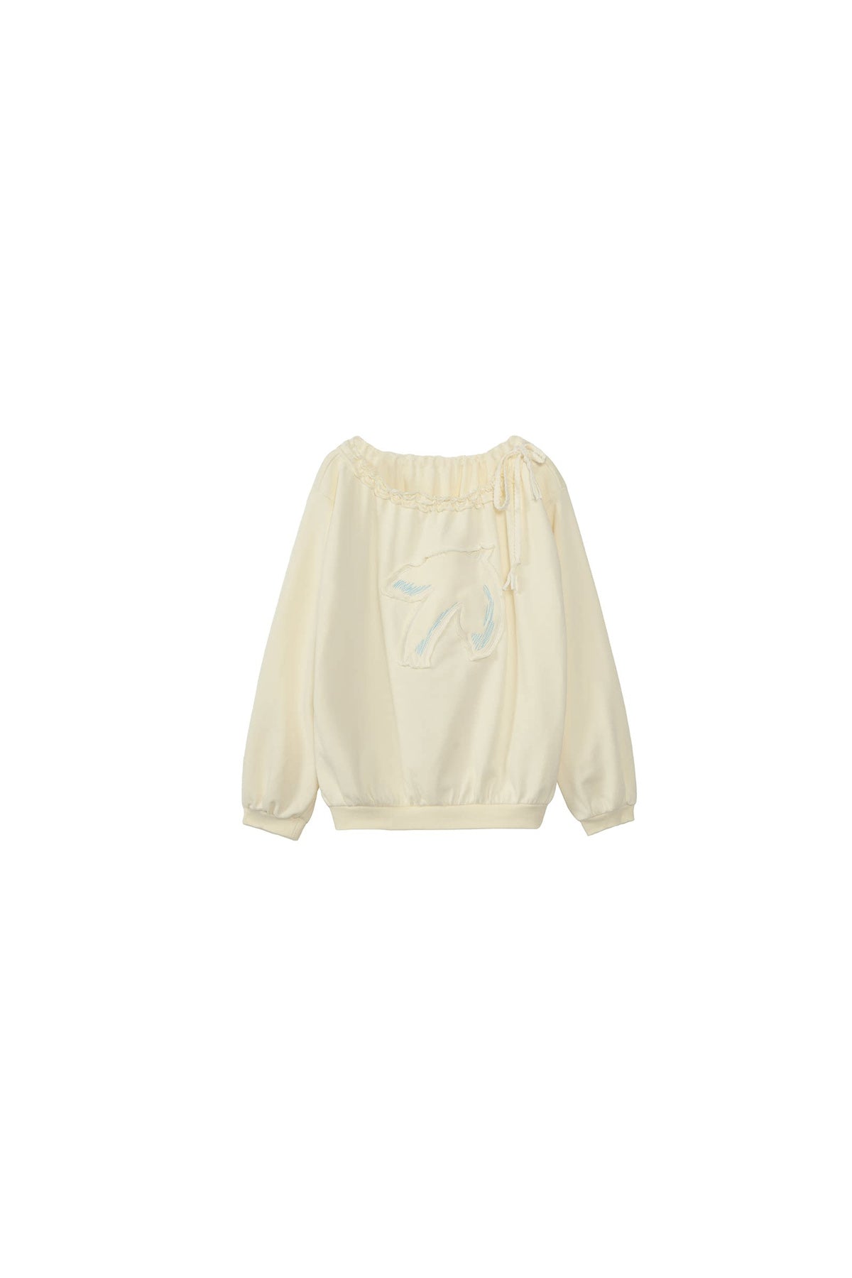 Bird And Tulip Raw Edge Patchwork Sweatshirt And Shorts Set