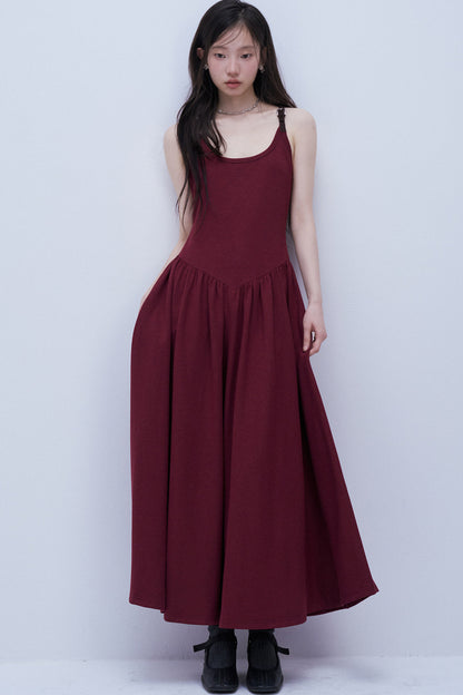 Leather Buckle Tank Dress