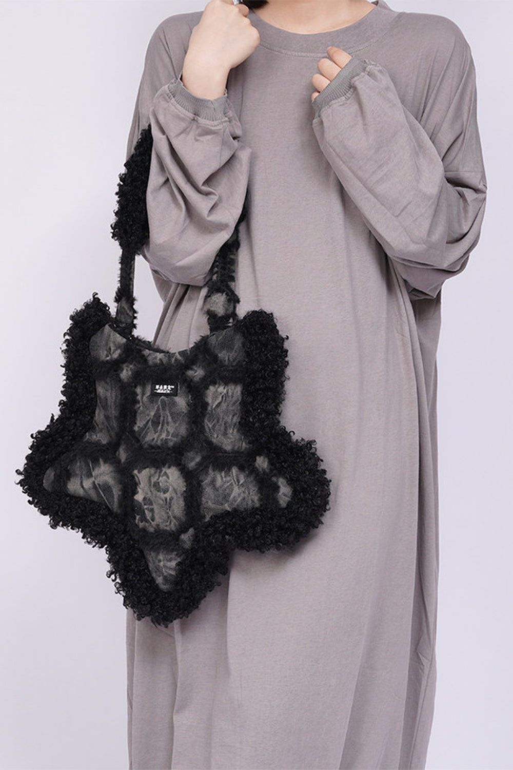 Borsa sottobraccio rétro in denim