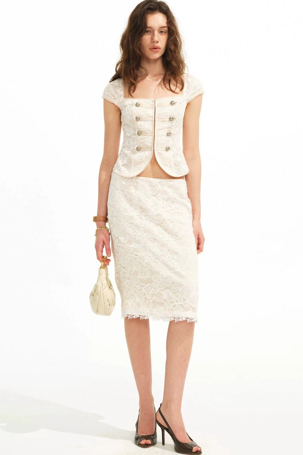 Vintage Pearl Lace Tencel Set-Up