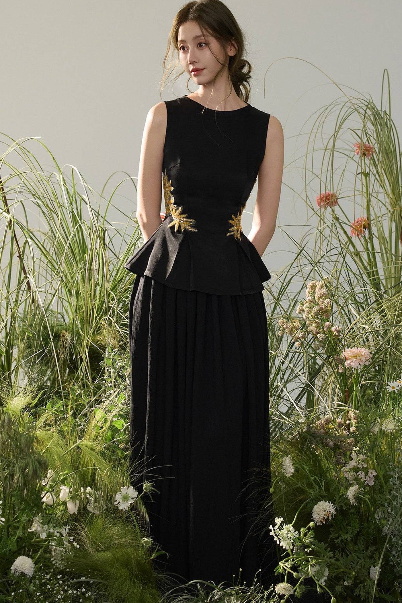 Golden Bamboo Sleeveless Top
