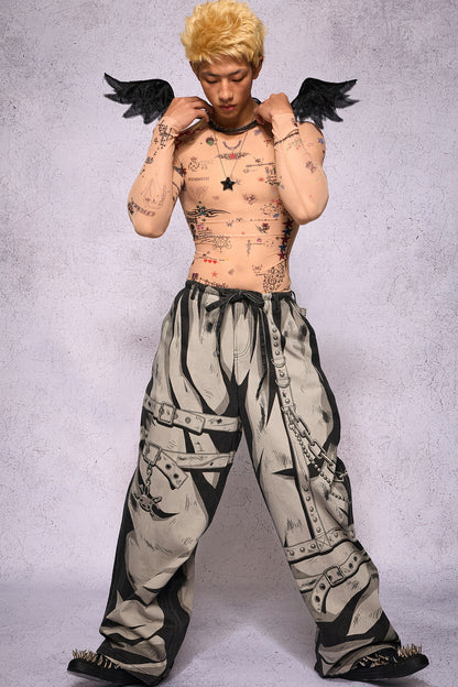 Manuscript Tattooed Clothing Top