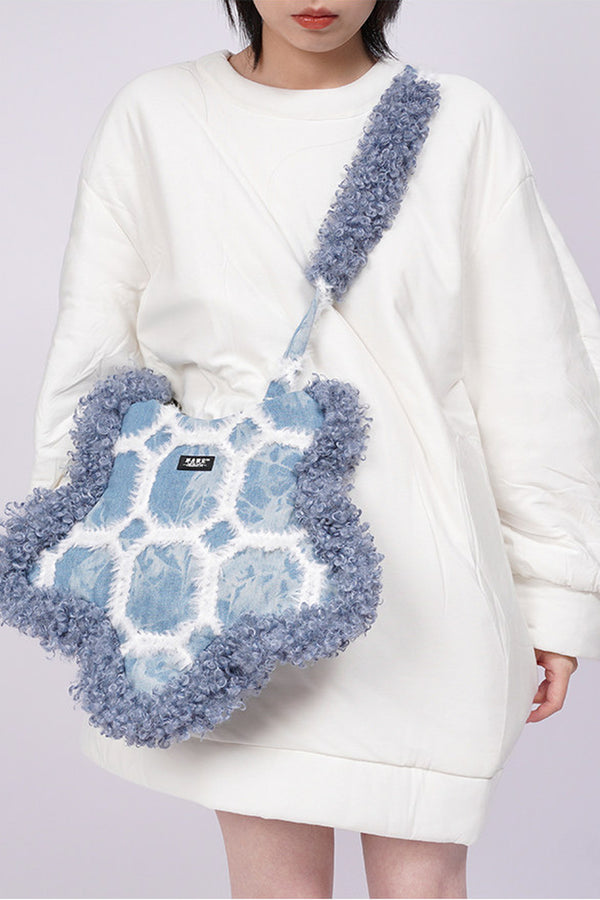 Retro Denim Underarm Bag