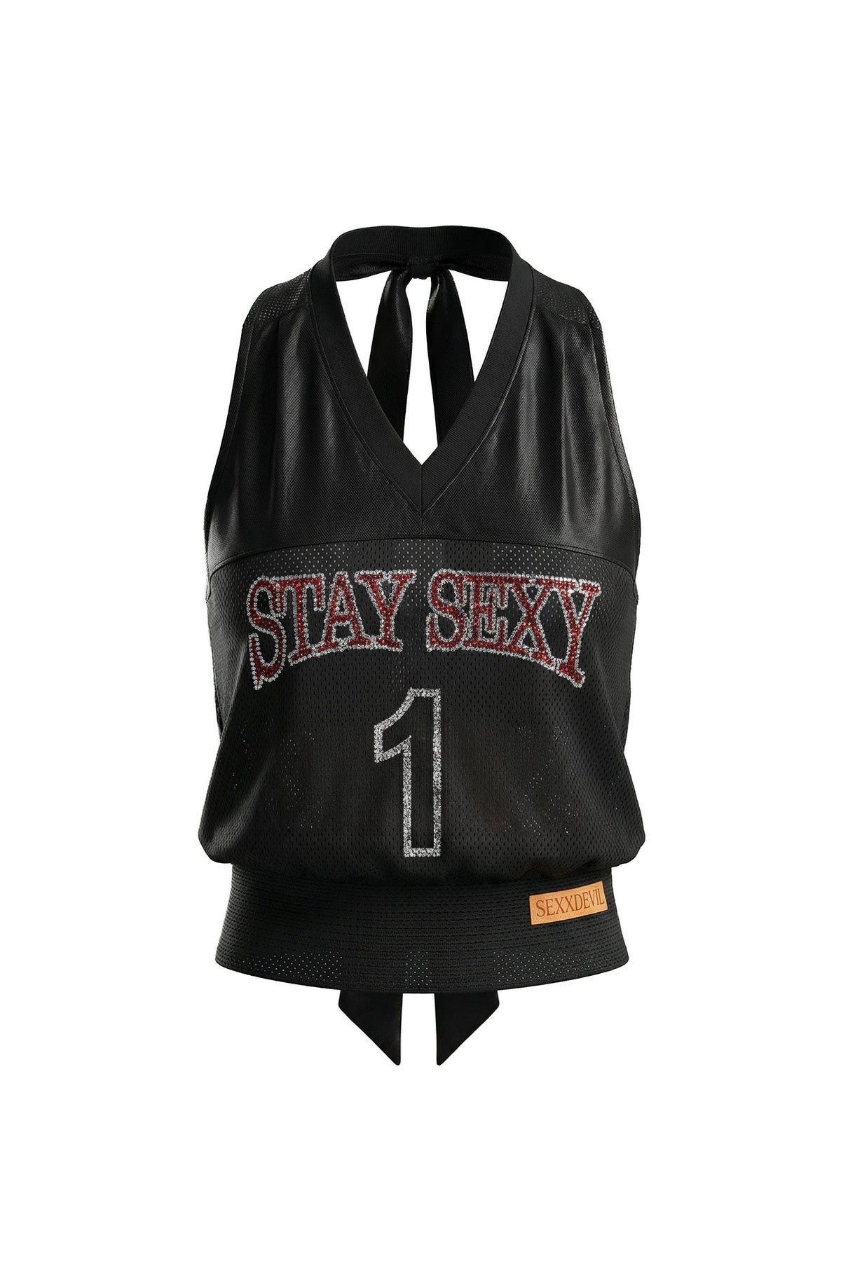 Stay Sexy Halter Tie-Up Tank Top