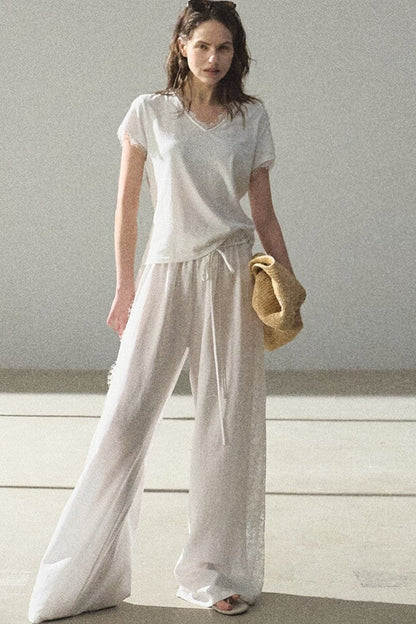 Bohemian Linen Lace Top