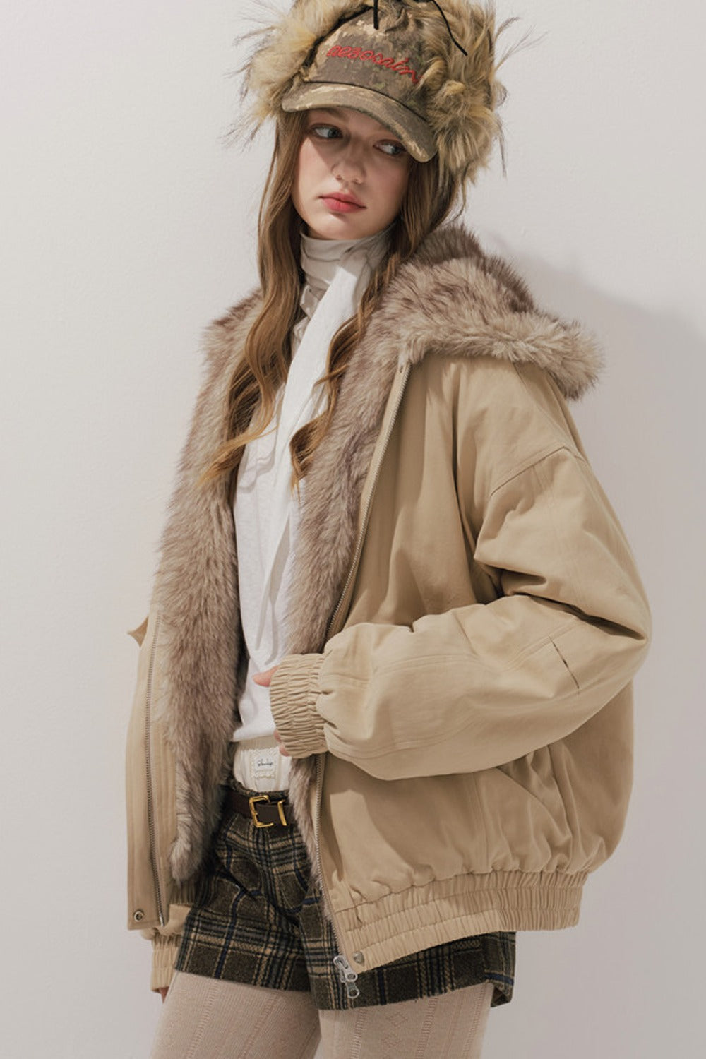 Workwear Cotton Padded Jacket and Shorts Set-Up