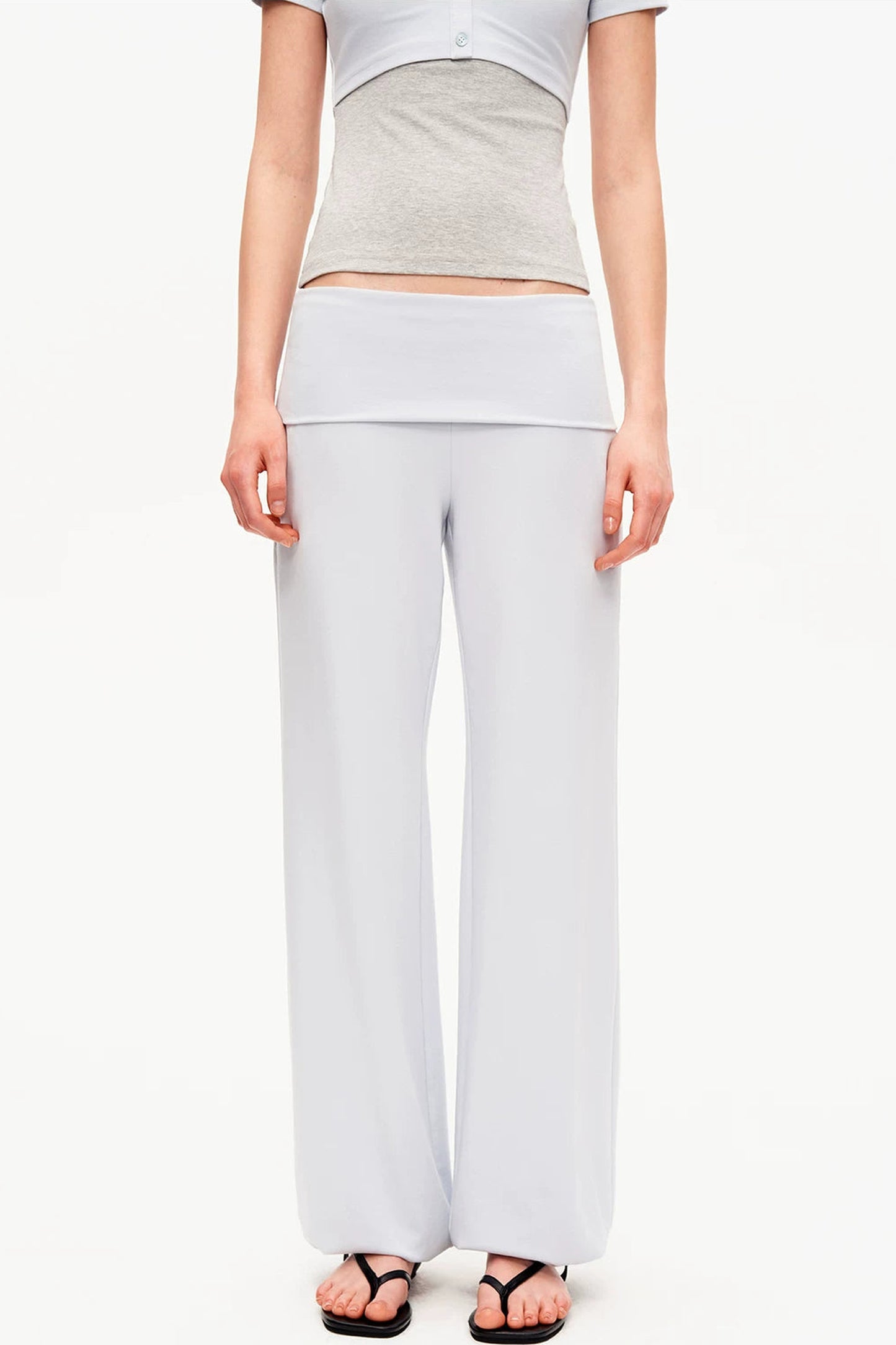 Color-Blocked High-Waisted Jogger Set-Up