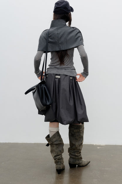 PU Leather Cape