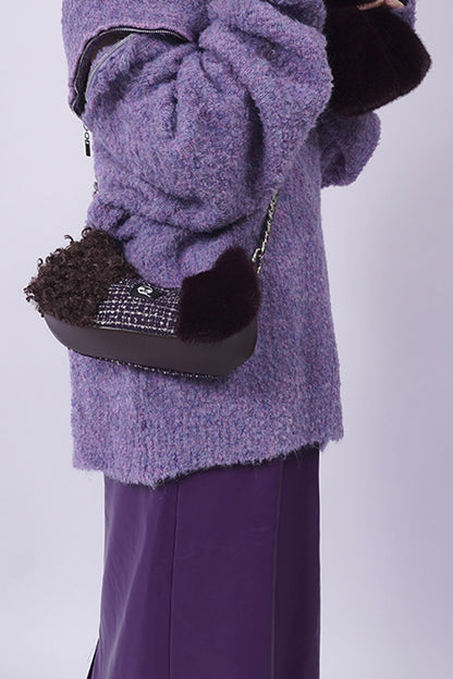 Y2K Color-Block Crossbody Bag