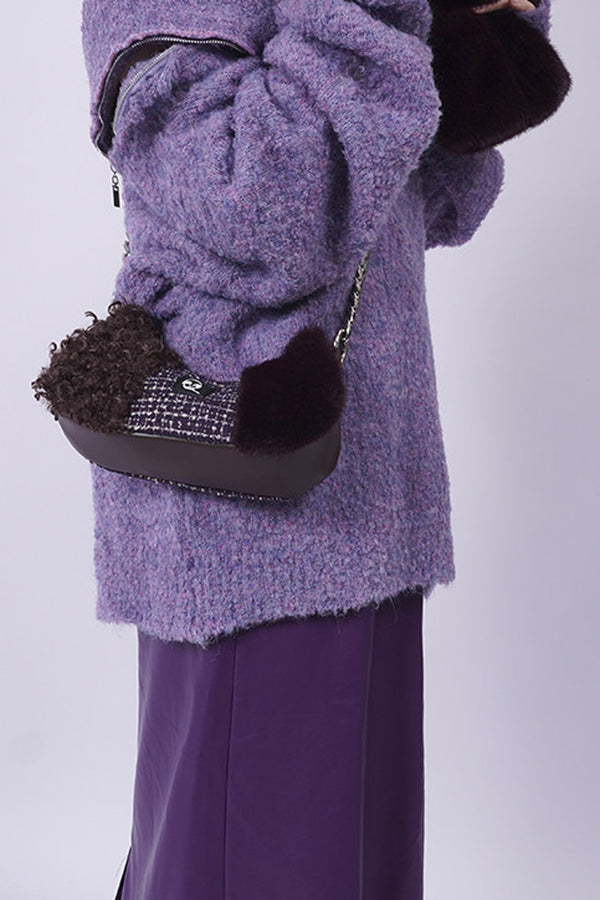 Y2K Color-Block Crossbody Bag