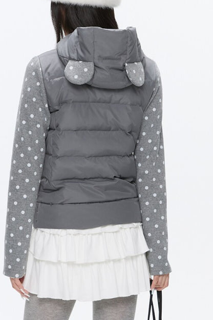 Bear Ears White Duck Down Jacket