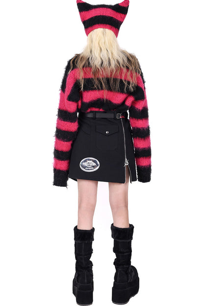 Y2K Rotating Buckle Skirt