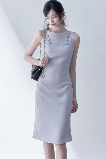 Cherry Gray Bodycon Dress