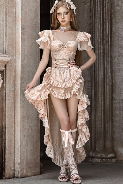 Broken Ballet Mermaid Trailing Skirt and Top Set-Up