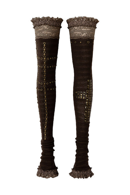 Stretchy Stacked Lace Leg Warmers