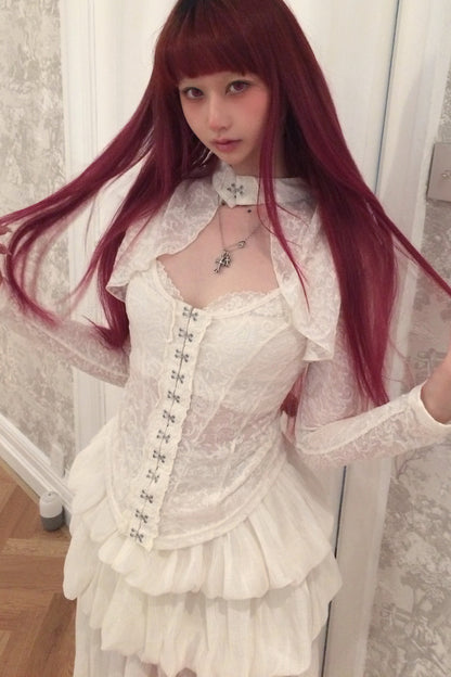 Elegant Lace Corset Top