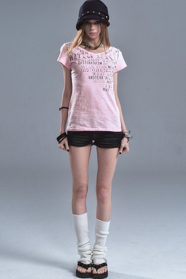 Reversible Sheer Cotton T-Shirt