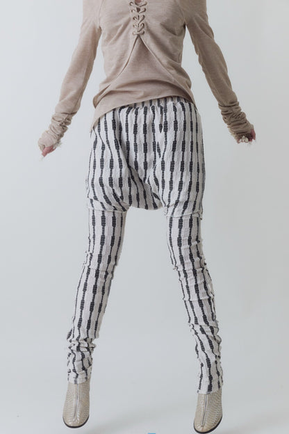 Leggings gonna a righe medievali