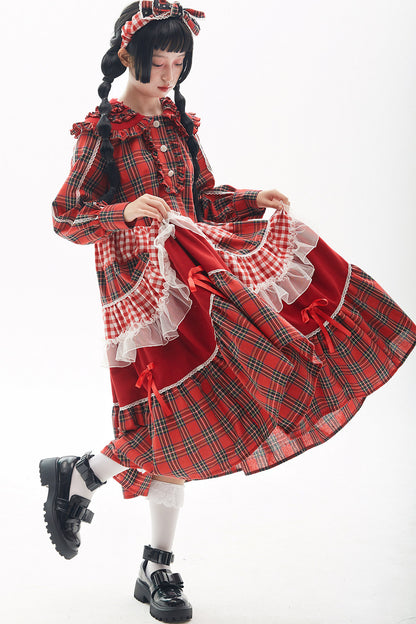 Showa Retro Red Dress