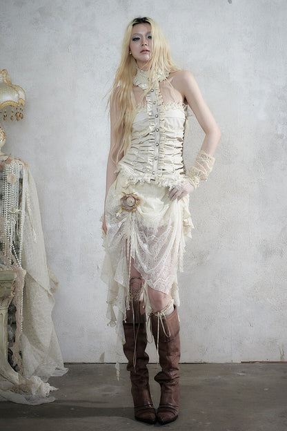 Baroque Velvet Lace Top