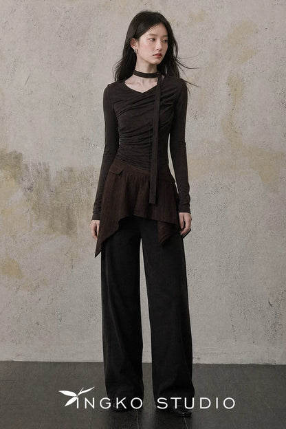 Caramel Deconstructed Ribbon Tee