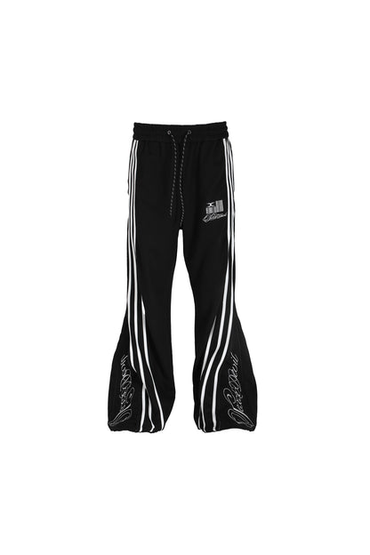 Dekonstruierte Jogginghose mit fünf Streifen und Schreibschrift