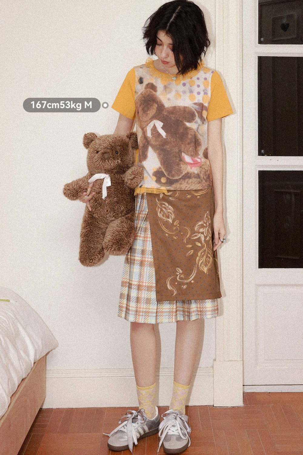 Polka Dot Bear Lace Tee