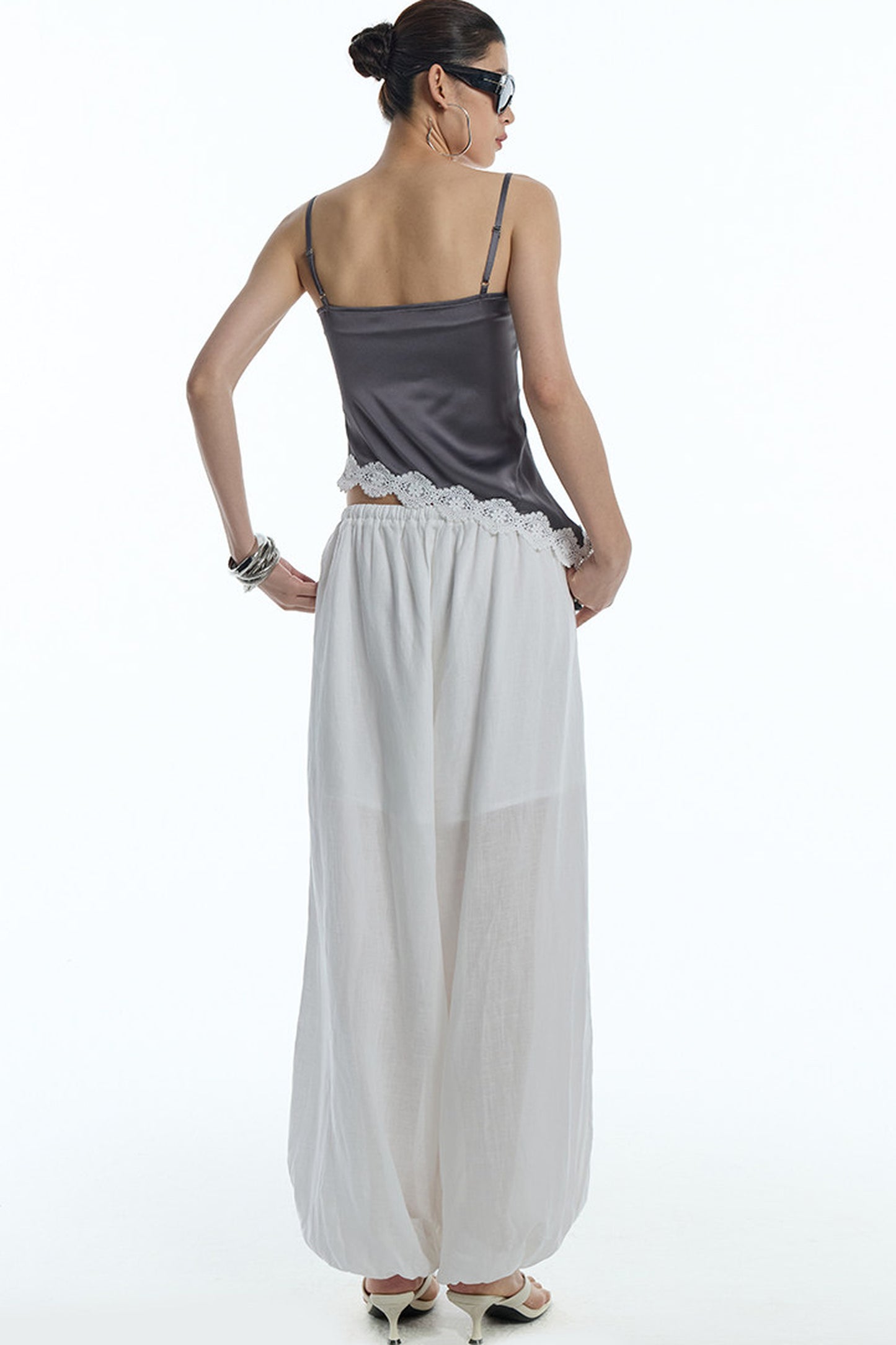 Asymmetrical Hem Lace Camisole