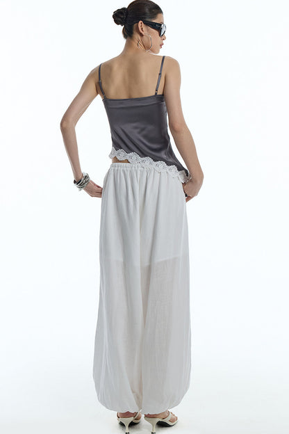 Asymmetrical Hem Lace Camisole