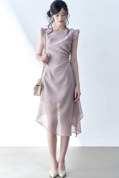 Inclined Moonlight Asymmetrical Dress
