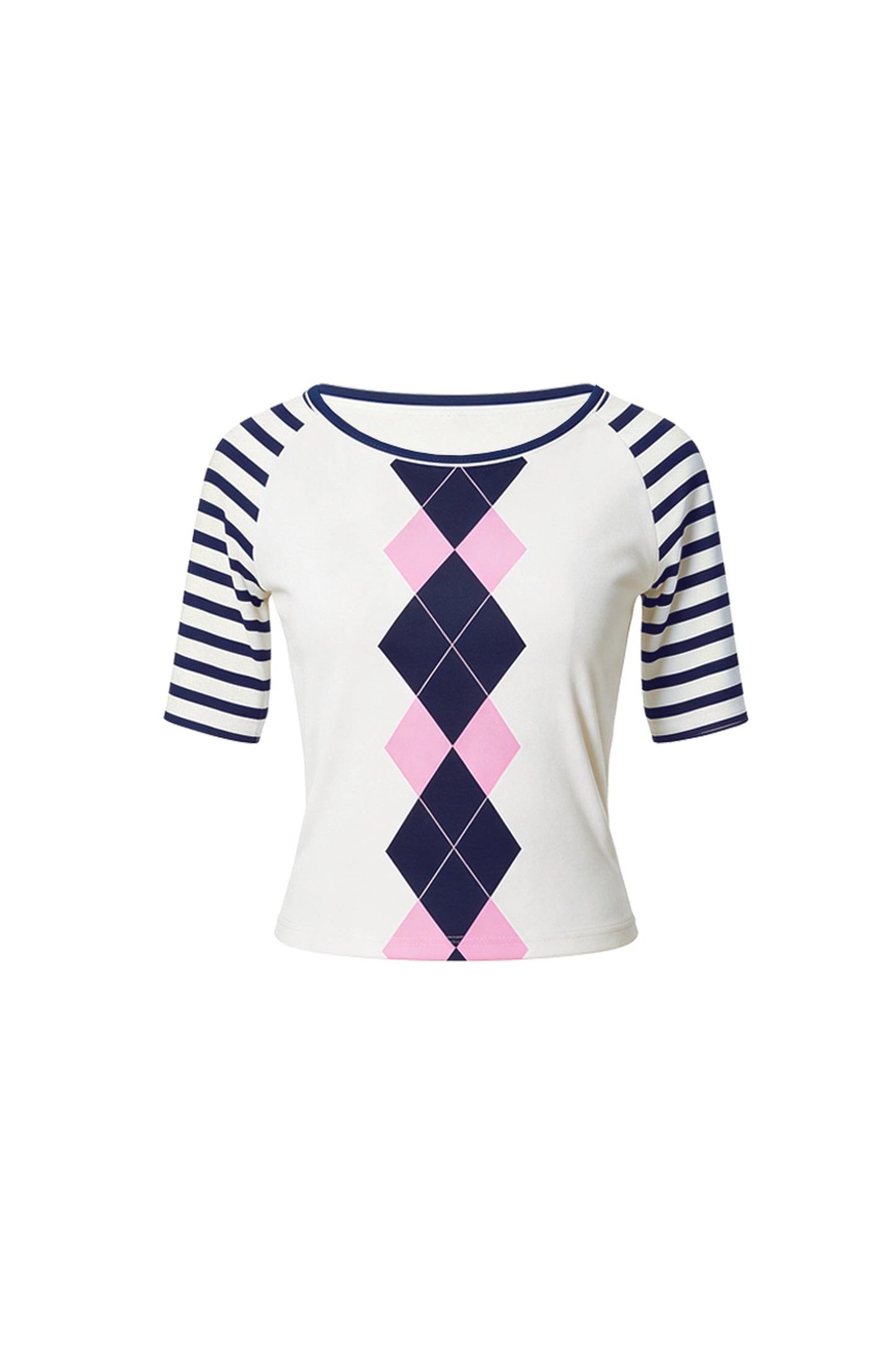 Printed Knit Raglan Top