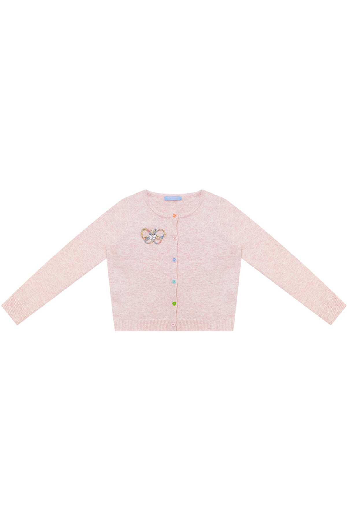 Butterfly Embroidered Knit Cardigan