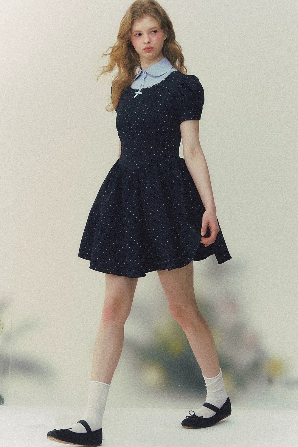 Robe Princesse Rétro à Pois