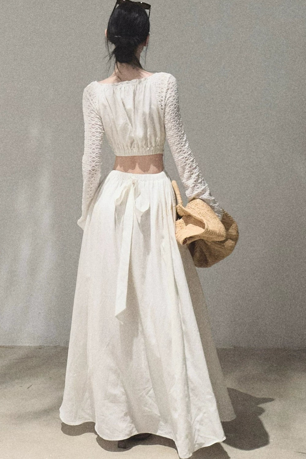 Lyocell Lace Cinching Dress