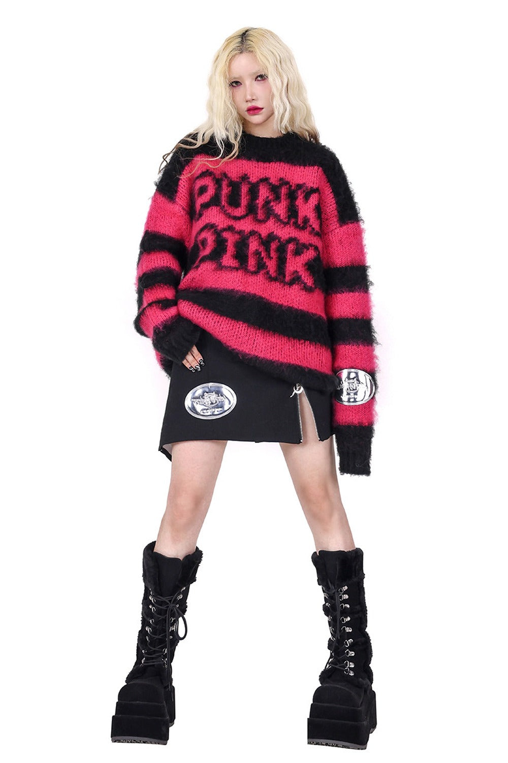 Y2K Rotating Buckle Skirt