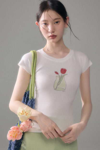 Fruit Platter Tencel Blend Short Sleeve T-Shirt
