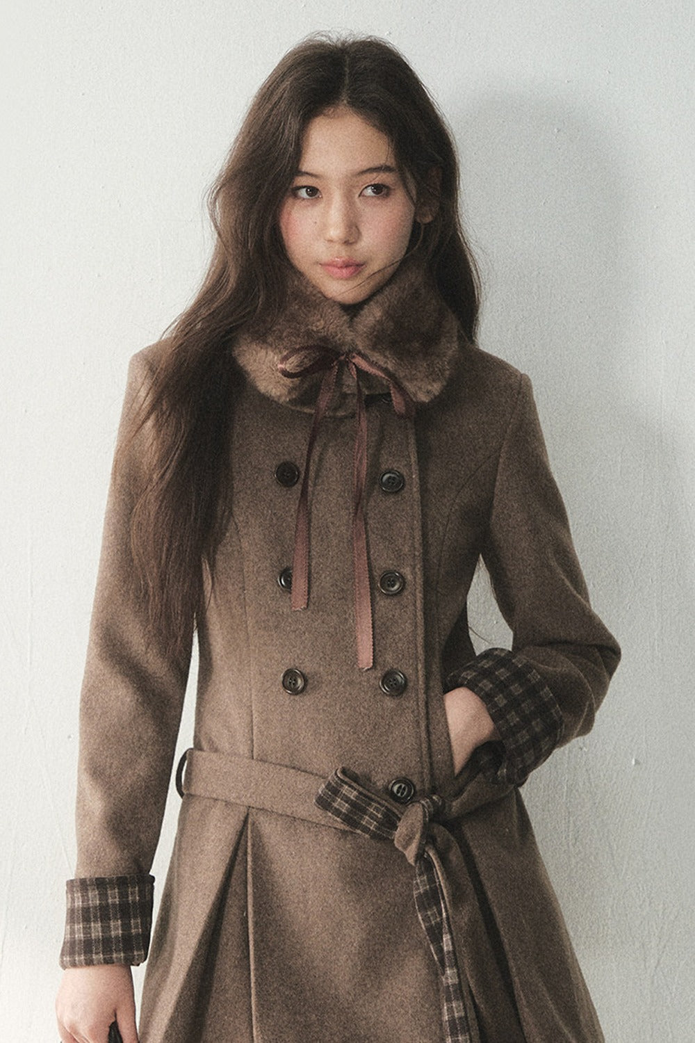 Collar Double Breasted Coat