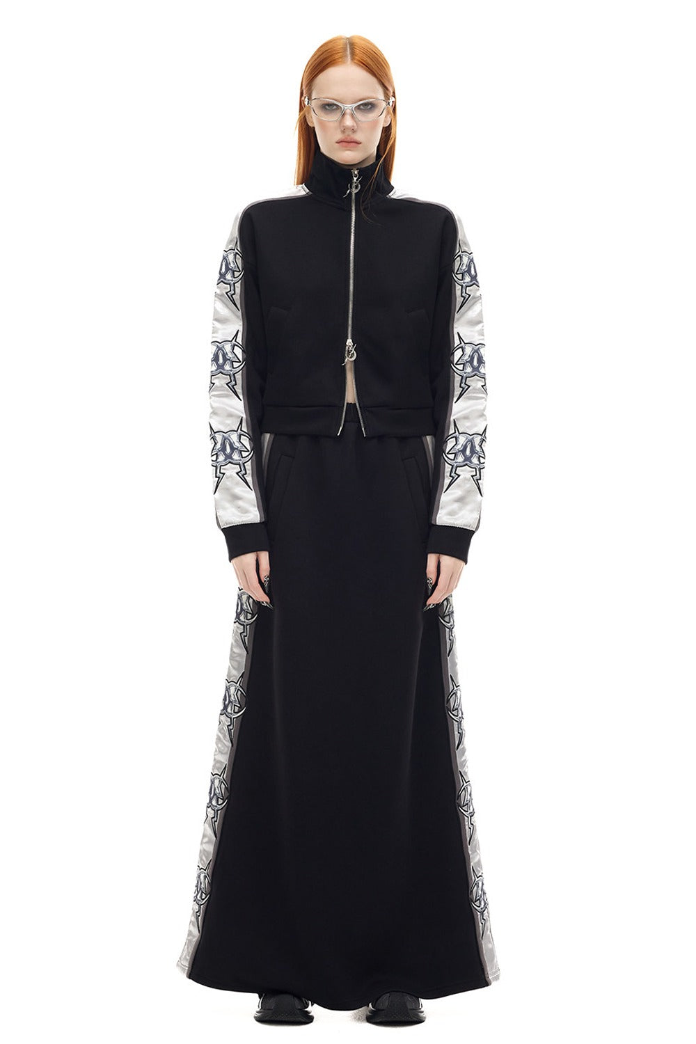 Y2K A-Line Midi Skirt