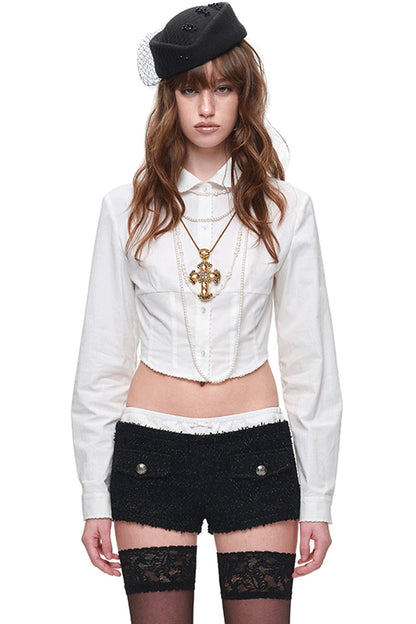 Heavy-Weight Tweed Jacket and Shorts Set-Up