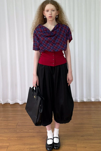 Plaid Short Sleeve Shirt