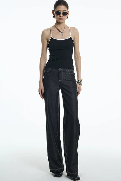 Camisole a goccia con schiena incrociata