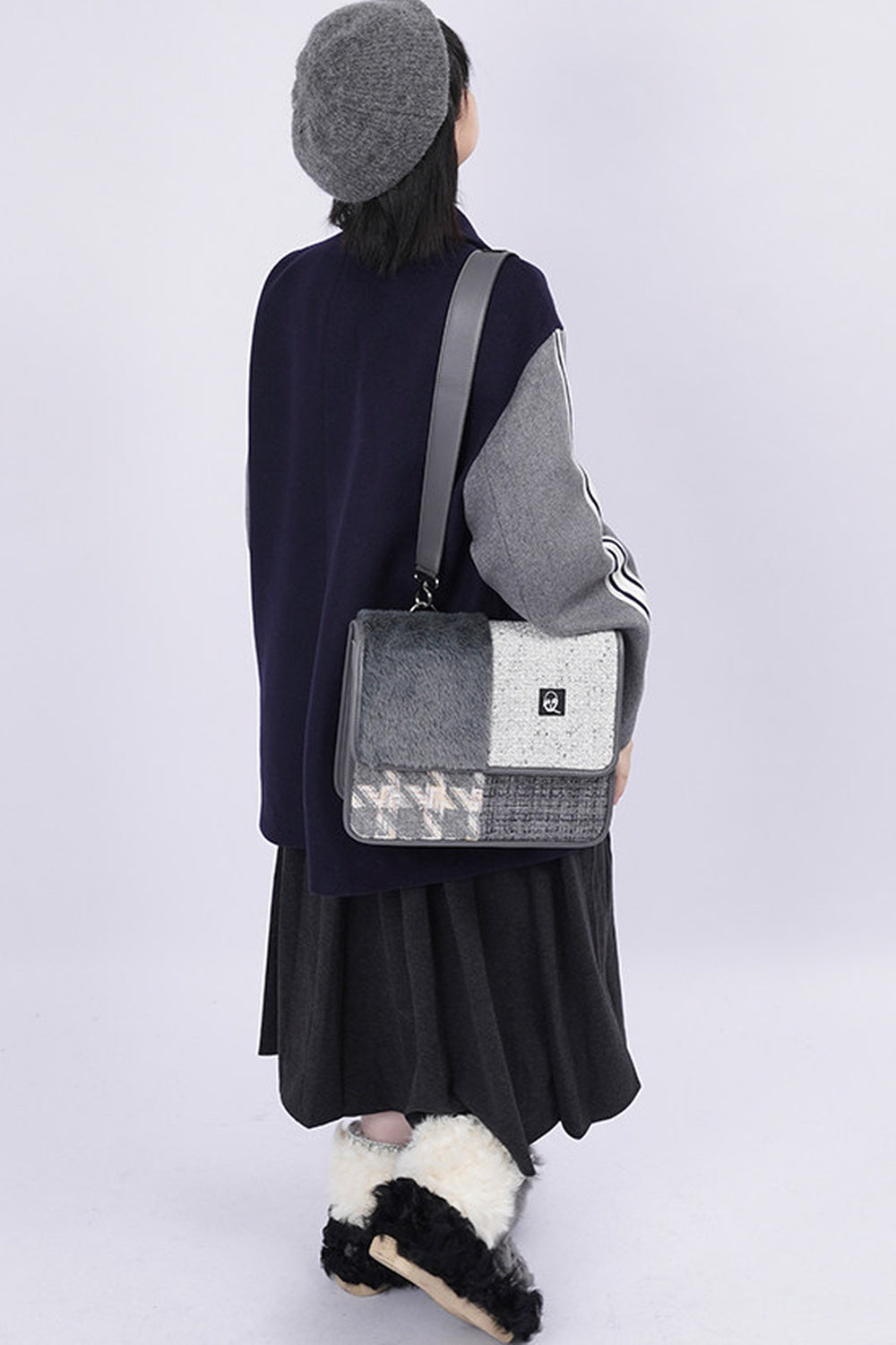 Y2K Color-Blocking Crossbody Bag
