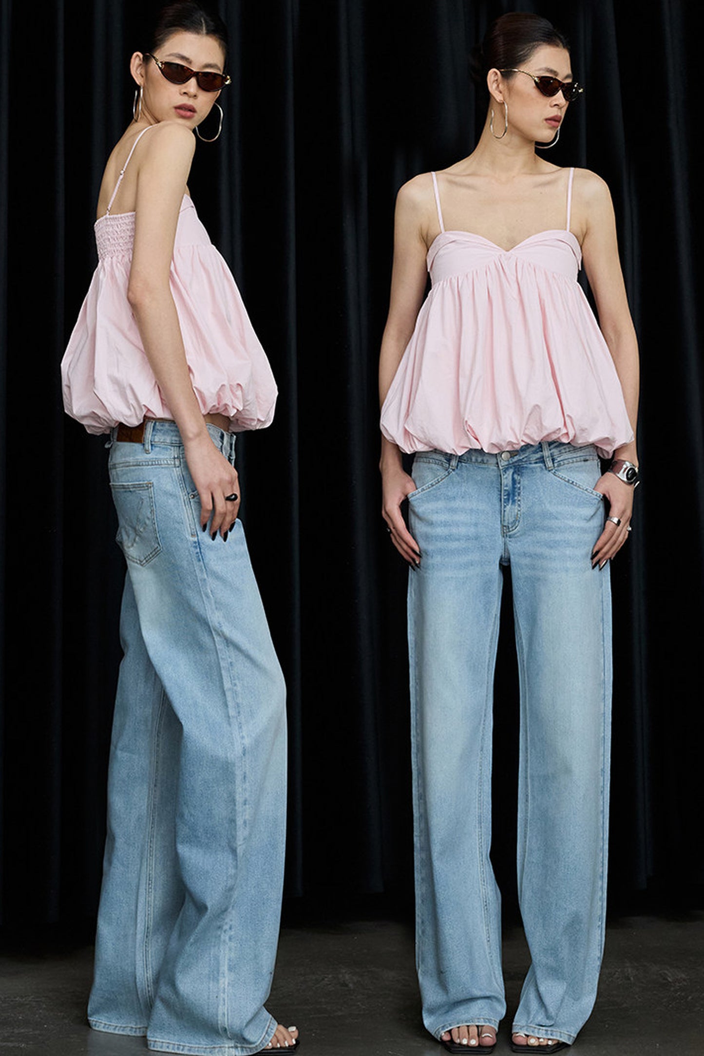 Mist Pink Cotton Camisole Top