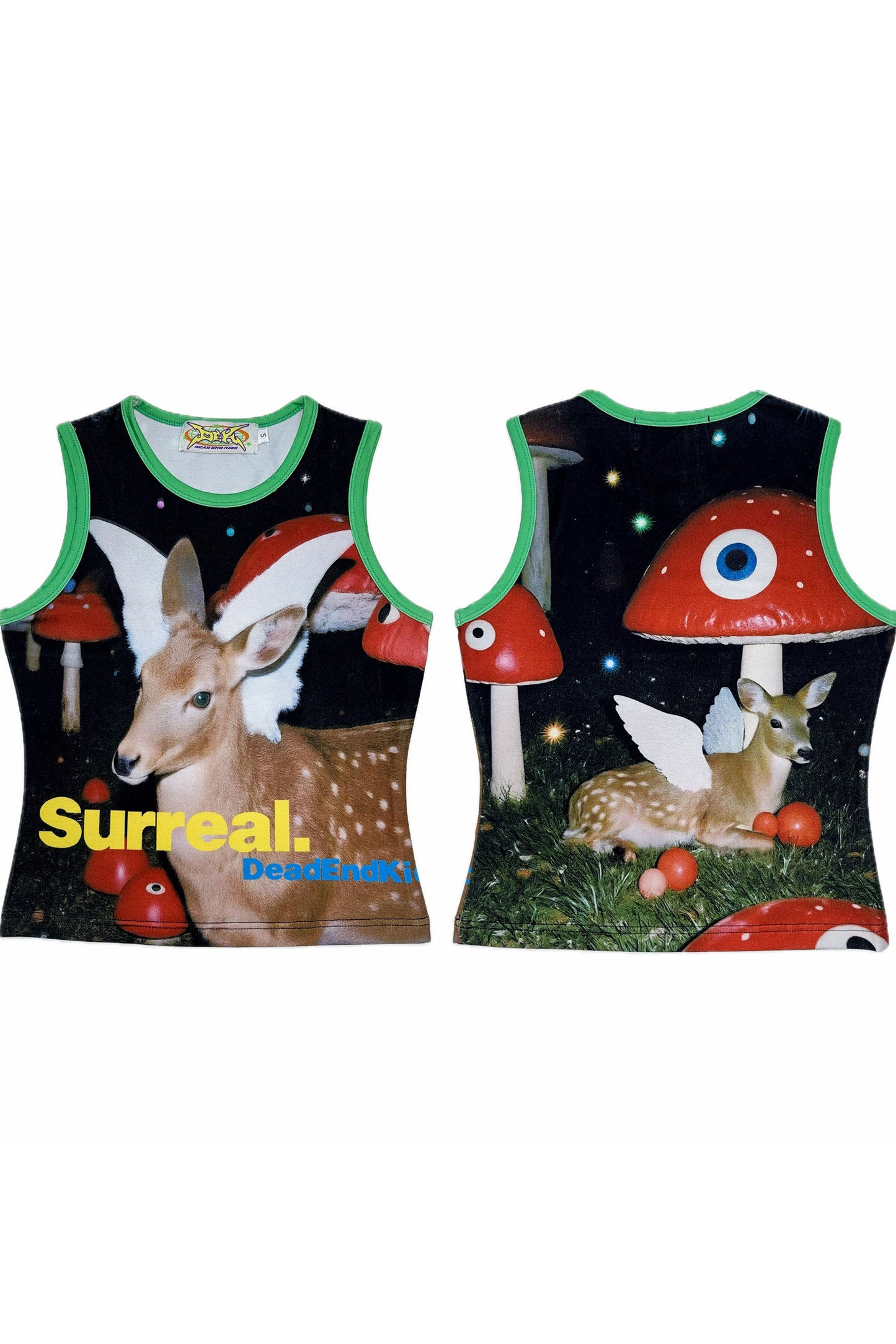 Y2K Devil Cat Print Sleeveless Tank Top