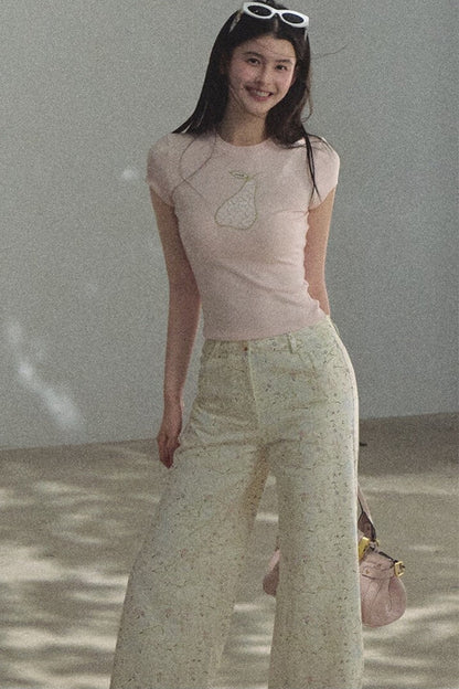Lace Short Sleeve Top