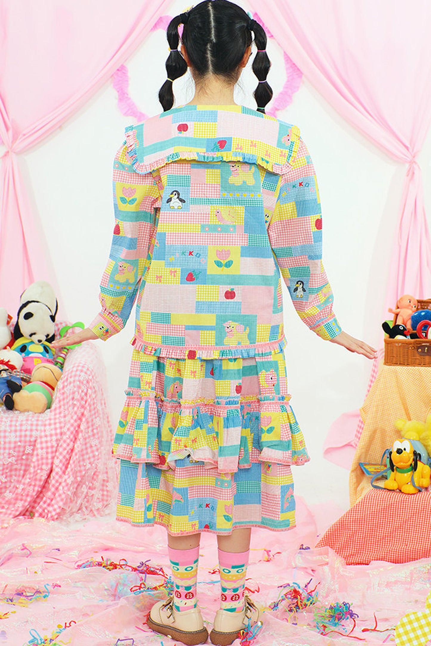 Jupe imprimée de style japonais