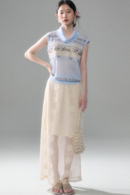 Bunny Fair Isle Knit Vest
