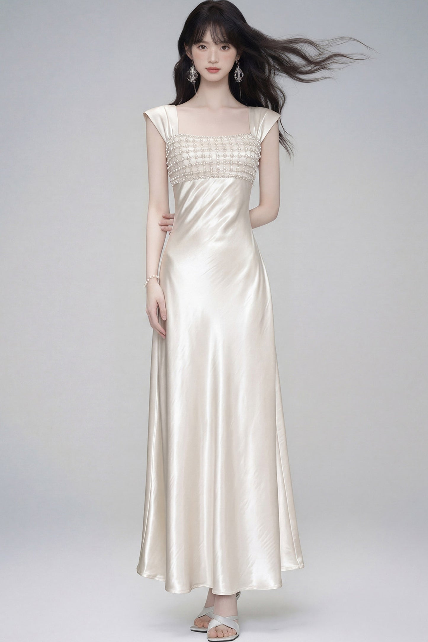 Moonlight Satin Evening Dress